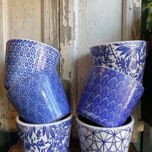 Quirky Dutch Pots (each has a different pattern & colour)