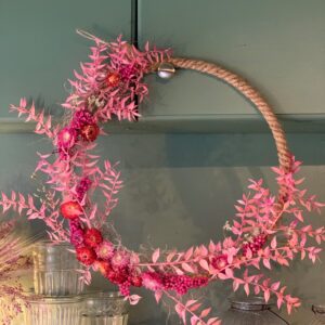 Tequila Sunrise Pink Wreath
